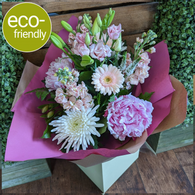 Nature's Bliss - Eco-friendly - This stunning collection of flowers, beautifully arranged and hand-tied, makes the perfect gift. Delivery in Darlington, Click & Collect from Cockerton shop