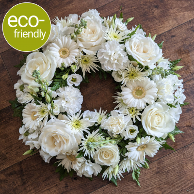 Eco-Funeral Wreath, Ivory Product Image