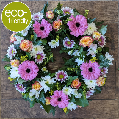 Eco-Funeral Wreath, Pastel Product Image