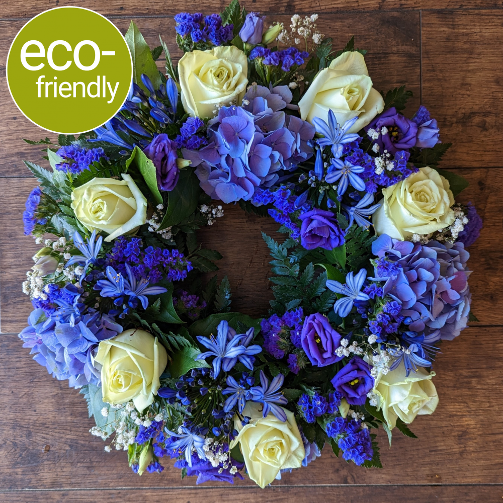 Eco-Funeral Wreath, Purple