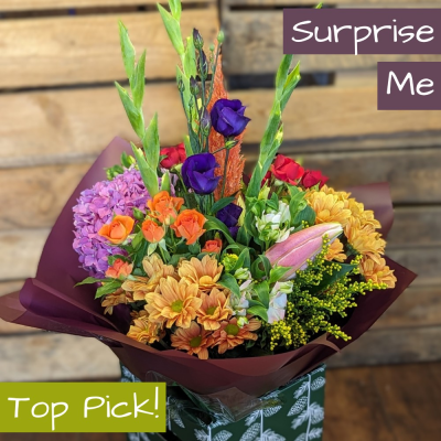 Hints of Autumn bouquet - A Celebration of the Changing Seasons - Hints of Autumn is suitable for any occasion. Whether you're celebrating a birthday, anniversary, or just want to brighten someone's day. Delivery in Darlington or Click & Collect.