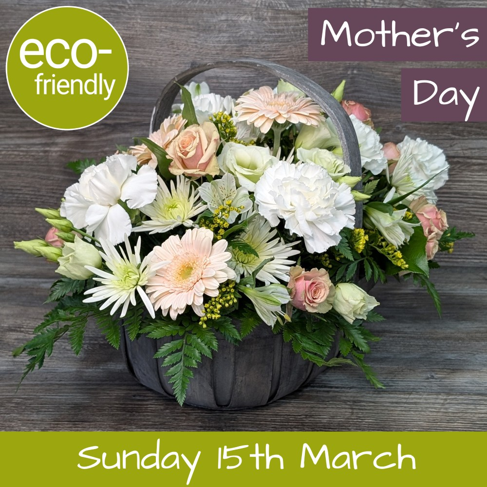 Pretty Pastel Trug Basket