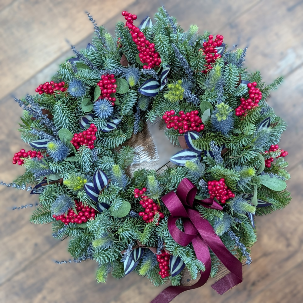 Wild Winter Garden Door Wreath