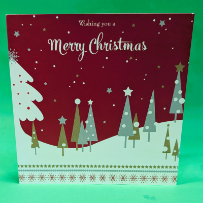 Christmas Card | Christmas Gift | First for Flowers Darlington - We'll add your special message to this Christmas card and place it into an envelope to go with your gift. The card is 15cm x 15cm. Local Florist in Darlington