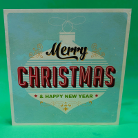 Christmas Card | Christmas Gift | First for Flowers Darlington - We'll add your special message to this Christmas card and place it into an envelope to go with your gift. The card is 15cm x 15cm. Local Florist in Darlington