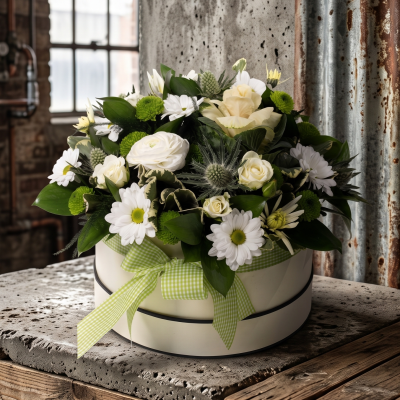 The OG Olivia Hat Box Arrangement Product Image
